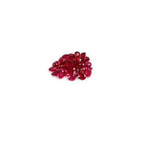 Rubis naturels de Bangkok, formes poire calibrées 4x5mm, pierres précieuses de rubis naturelles facettées en vrac pour la fabrication de bijoux, prêtes à l'emploi - Product Image 5