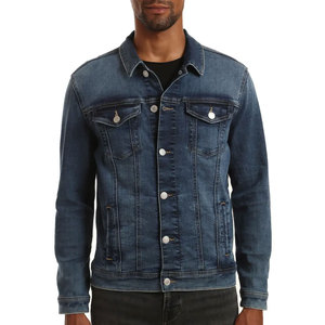 Chaqueta de Mezclilla Personalizada al por Mayor, Chaqueta de Mezclilla Informal de Color Sólido para Hombre, Chaqueta de Mezclilla Urbana, Chaqueta de Invierno para Hombre - Product Image 2