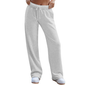 Women Casual Sport Pants Solid Running Jogger Pants Female <b>Pockets</b> Tracksuit Elastic Waist Summer Sweatpants Baggy <b>Trousers</b> - Product Image 3