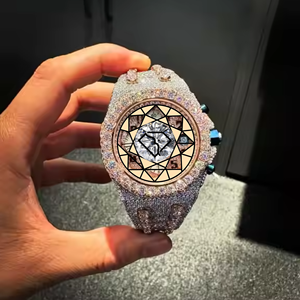 Reloj de Buceo Mecánico para Hombre, Personalizado al por Mayor, de Alta Calidad, Resistente al Agua, con Moissanita y Probador de Diamantes - Product Image 1
