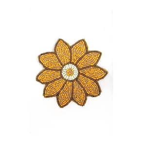 Sous-verres perlés de haute qualité en forme de cœur avec motif nœud rose, tapis et supports perlés, sous-verres perlés pour verres à vin, artisanat - Product Image 3