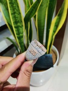 Anillo de Plata Bañado en Rodio con Diseño de Casco Espartano Iced Out, Moissanita Esmeralda, Estilo Hip Hop Bling, Joyería Masculina, Regalo - Product Image 6