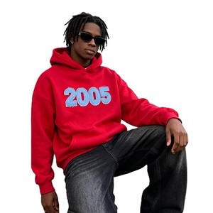 Sweat-shirts pour hommes en coton français 100% de qualité supérieure, avec logo personnalisé, broderie appliquée, effet vieilli, épaules tombantes, coupe ample, vente en gros - Product Image 3