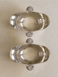 Best Price Modern Polished Metal Footed Bowls Set Silver Stemmed Dessert Serving <b>Dishes</b> For <b>Ice</b> <b>Cream</b> - Product Image 4