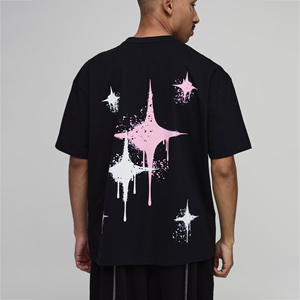 T-shirt personnalisé pour homme avec impression sérigraphique, OEM, motif graphique personnalisé, manches courtes, streetwear, col rond, vêtement décontracté, haut tendance - Product Image 3