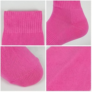 Pink <b>Knee</b> <b>High</b> <b>Socks</b> Solid Color Breathable Knitted for Adults Casual Wear - Product Image 4