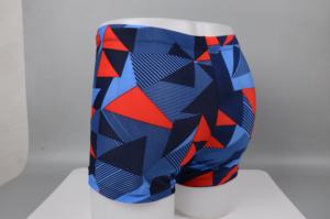 กางเกงว่ายน้ำผู้ชายแบบแห้งเร็วพิมพ์ลาย สายปรับได้ กันน้ำ กางเกงขาสั้นสำหรับชายหาด ชุดว่ายน้ำ - Product Image 3