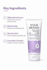 Hydratant Visage Sans Huile OEM pour l'Hydratation, le Contrôle du Sébum et les Soins Quotidiens Légers de la Peau - Product Image 3