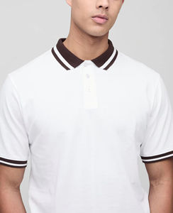 T-shirt Homme Personnalisé à Manches Courtes en Coton Écologique 100% avec Logo, Col et Poignets Côtelés – OEM ODM - Product Image 2