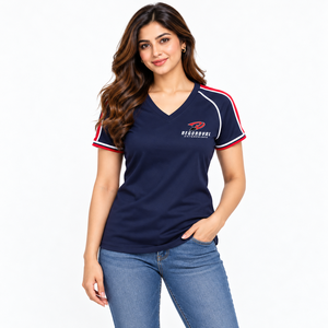 Camisetas de cuello en V de calidad premium para mujer, estilo básico y versátil, comodidad durante todo el día con un look moderno y duradero. - Product Image 1