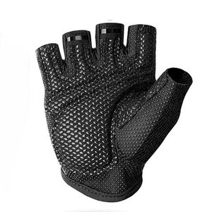 New Arrival Half <b>Finger</b> Fitness Gloves Leather Material Made Breathable Adjustable Wrist <b>Strap</b> Gym and Fitness Gloves - Product Image 6