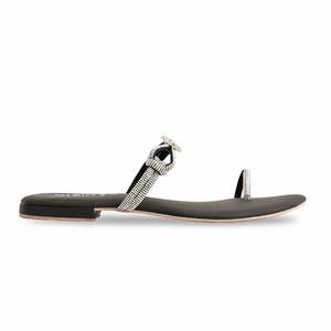 Sandalias negras de tacón elegante FN0784 Chappal elegante con diseño de tacón intrincado - Product Image 4
