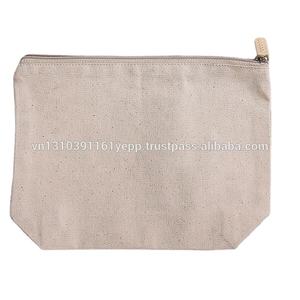 Pochette à cosmétiques avec logo personnalisé 100% coton à fermeture éclair motif de dessin animé en toile multi-usages pour la promotion de cadeaux ou d'emballage - Product Image 6