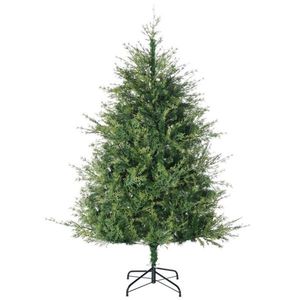 Albero di Natale Artificiale di Lusso in Pino Pre-Illuminato di Alta Qualità, 1,8 m, Pieghevole, in PET e PVC, con Supporto in Metallo e Decorazioni per Esterni - Product Image 6