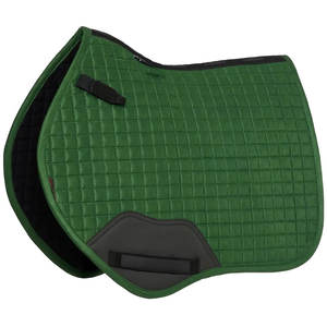 Euro Cavall Tapis de selle équestre en coton à doublure en maille, tissu extérieur mat et brillant, pour dressage et saut d'obstacles, antichoc, très vendu - Product Image 1