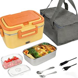 Boîte à lunch électrique personnalisée en usine, rechargeable, grande capacité, chauffe-plat intelligent, auto-chauffante pour le bureau et l'école - Product Image 1