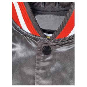 Men's Silk Jackets Stand Eco-Friendly Breathable Lightweight Outerwear Soft Fabric <b>Covered</b> <b>Button</b> Closure Modern Casual Winter - Product Image 5