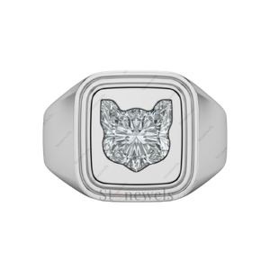 Diamant de laboratoire de luxe taille chaton, 3 carats, couleur D, clarté VVS, certifié IGI GIA, pierre cadeau - Product Image 1