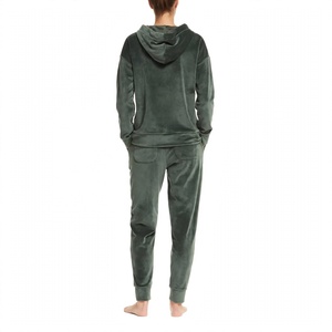 Ensembles de vêtements de sport respirants pour hommes adultes - 100% coton, veste athlétique à col montant, pantalon long, poches zippées pour téléphone - Product Image 3