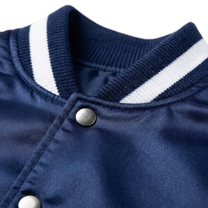 Modern Athletic Stand Collar Varsity Jacket for Men and Women Custom Embroidery <b>Wool</b> Blend Letterman Team <b>Coat</b> with Front Logo - Product Image 6