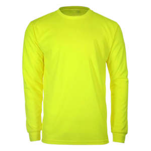 Crew Neck Class 2 Waterproof LED <b>Flash</b> Customized Logo Workplace Safety High Visibility Breathable Unisex Long Sleeve <b>T</b>-<b>Shirt</b> - Product Image 3