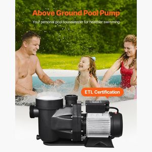 Pompe de piscine hors sol 3 HP à vitesse unique avec débit max. de 149 GPM, 220V, 3450 tr/min, hauteur de refoulement max. de 42 pi, avec coque en PP - Product Image 2