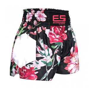 Nouveauté 2023 - Shorts de boxe Muay Thai pour hommes - Logo sur le devant - Séchage rapide - Respirant - Satin/Polyester - Vêtements de combat personnalisables - Product Image 4