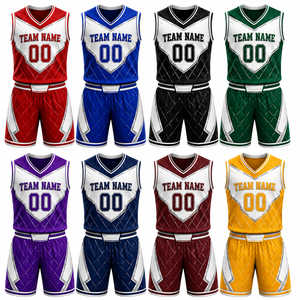 Ensemble de maillots et shorts d'uniforme d'académie de basketball personnalisés, sublimés, à séchage rapide, pour jeunes et adultes, fabricant OEM ODM - Product Image 2
