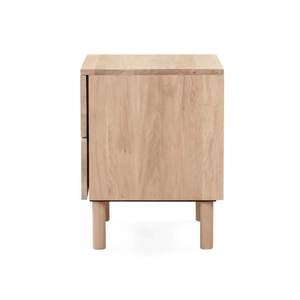 Mesita de Noche Moderna de Madera de Teca con Cajón y Estante, Fabricante y Proveedor Mayorista OEM ODM - Product Image 4