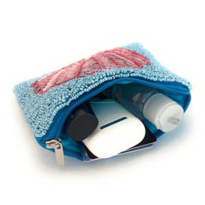 Multicolor Rectangle Sequin Beaded Clutch Zipper Pouch Handmade Trendy Custom Size Unisex Ocean Shell Cosmetic Coin <b>Wallet</b> - Product Image 3