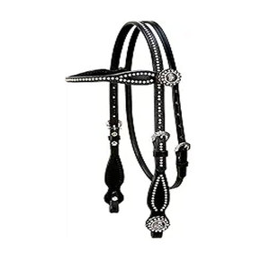 Brida de Caballo de Alta Calidad para Salto, Ajustable, Ligera, de Cuero Genuino, para Equitación - Product Image 1