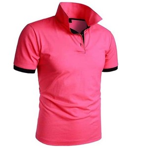 Polo à manches courtes pour homme, couleur unie, décontracté, boutonné devant, coupe classique, style tissé - Product Image 2