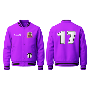 Veste universitaire personnalisée OEM corps en laine 2025 haute qualité Chenille Patch Letterman veste de baseball en gros commandes en gros unisexe. - Product Image 4