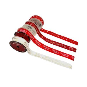 Nastri Decorativi Natalizi Assortiti 2,5cmX3m per Decorazioni Festive - Product Image 2