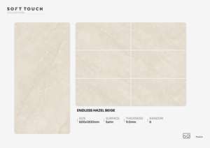 Azulejos de porcelana con superficie satinada de grado exportación, tamaño 600x1200, azulejos de gran formato de lujo para uso residencial y comercial. - Product Image 5