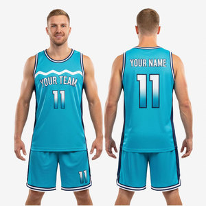 Ensemble de maillots de basket-ball réversibles personnalisés, vêtements de sport respirants pour les tournois et les entraînements - Product Image 5