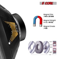 Haut-parleur de subwoofer PA large bande 15 pouces 2000W, 5 cœurs, 8 ohms, modèle de remplacement de basse FR 15 140 MS, fabriqué en Chine