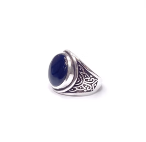Anillo de Ónix Elegante Hecho a Mano por Artesanos, Plata 925 Antideslustre, Anillos Solitarios Finos Tallados, Precio al por Mayor - Product Image 2
