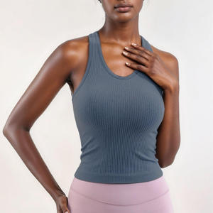 Débardeur femme respirant de qualité supérieure, 100 % polyester et coton, léger, vêtements de fitness, bonne qualité, séchage rapide. - Product Image 3