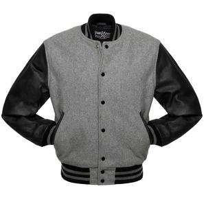 Mangas de cuero lisas para hombre y mujer, diseño clásico y cómodo, chaqueta de cuerpo de lana a la venta - Product Image 2