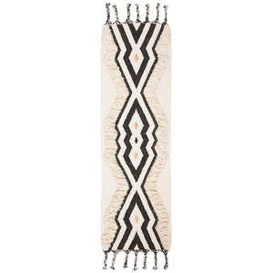 Beni Ourain ébène diamants moderne persan soie Jute tapis noué à la main 190cm Logo chambre salon extérieur Pihue tapis ensembles - Product Image 1