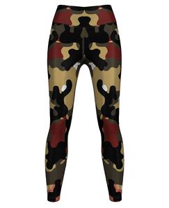 Leggings de yoga imprimés unis en gros, personnalisables, taille mi-haute, respirants, flexibles, avec taille élastique - Product Image 1