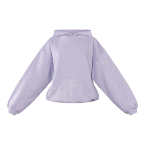 Proveedor de excesos de Bangladesh, jersey de lana de algodón Terry en blanco, sudadera de gran tamaño con bolsillo y capucha, sudaderas con logotipo personalizado para mujer - Product Image 1