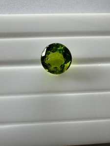 Natural <b>Peridot</b> Round Cut China Origin Heat Treated Vivid Green Gemstone For <b>Ring</b> Jewelry Making Loose Stone - Product Image 3