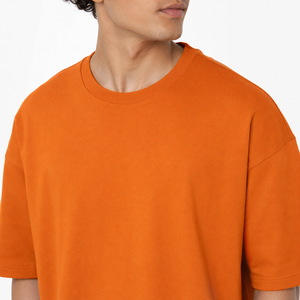 T-shirt Homme Oversize à Manches Courtes 100% Coton, Ourlet Double Couture, Impression Numérique Écologique, Logo Personnalisé sur le Devant - Product Image 6
