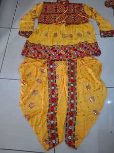 Conjunto de Dhoti Kediyu de Rayón Pesado para Hombre con Bordado de Espejo de Doble Color, Traje Tradicional para Navratri y Garba - Product Image 2