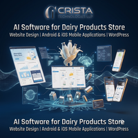 Website Design AI Software for Dairy products Store Android iOS Mobile Applications WordPress Shopify Plugin AI ERP CRM Software