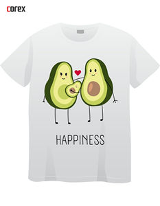 T-shirts formels pour hommes imprimés numériquement DTF - Personnalisés, manches courtes, coupe classique, polyester/coton, anti-rétrécissement, séchage rapide - Product Image 2