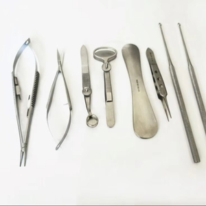 Ensemble d'instruments de chirurgie du chalazion, 8 pièces, outils de chirurgie ophtalmique, acier inoxydable, manuel, réutilisable - Product Image 6