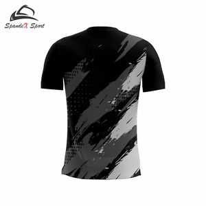 <b>100</b>% Cotton <b>Polyester</b> Fleece Digital Print Solid Pickleball <b>Shirts</b> Custom Logo OEM ODM Breathable Quick Dry Anti-UV Short Sleeve - Product Image 4